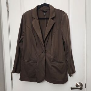 Lane Bryant Ponte Knit Olive Green  Women's Blazer